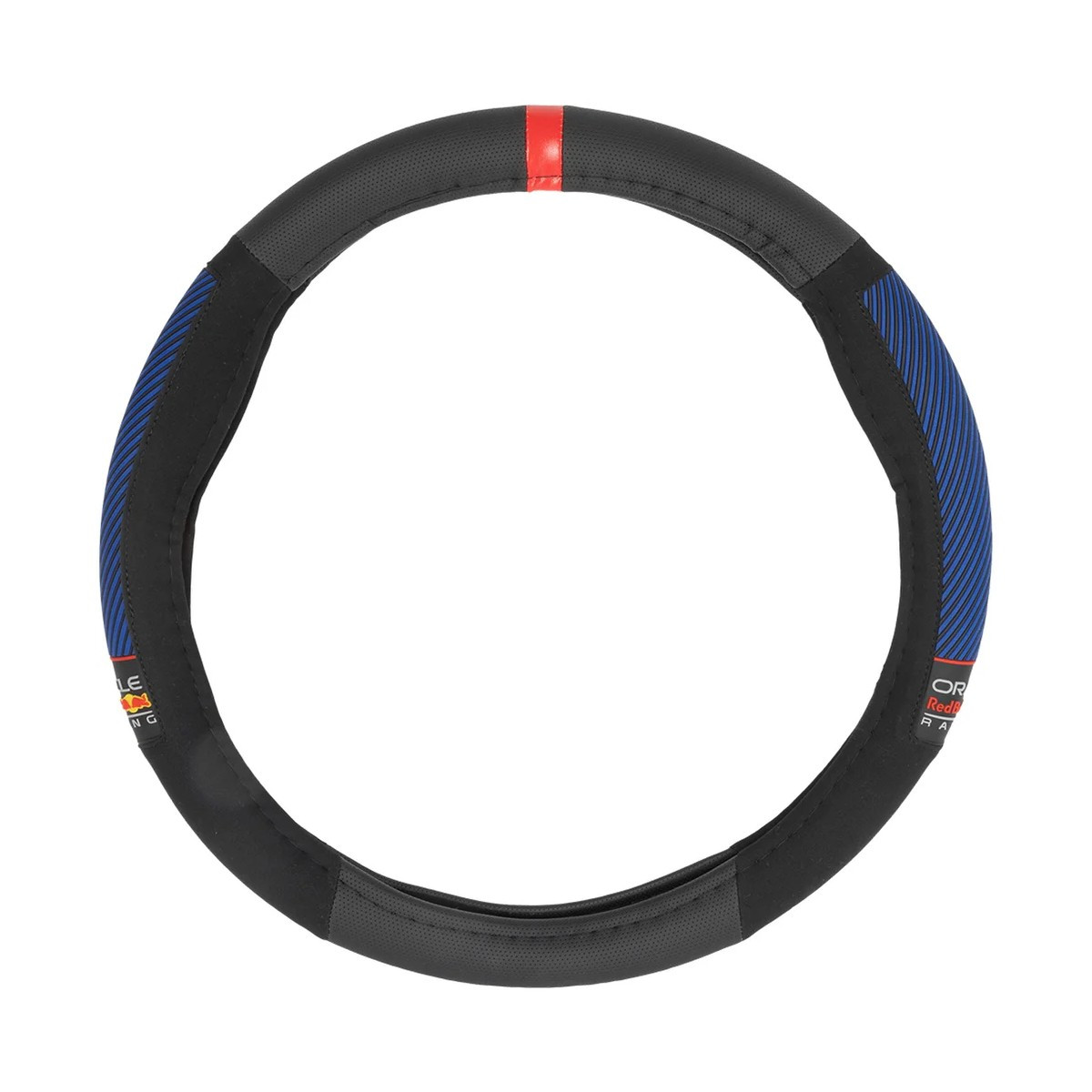 Couvre volant noir avec bandes bleues ORACLE RED BULL RACING (Ø37 à 39cm) - LI-12682 - 12682 - 8000866126823