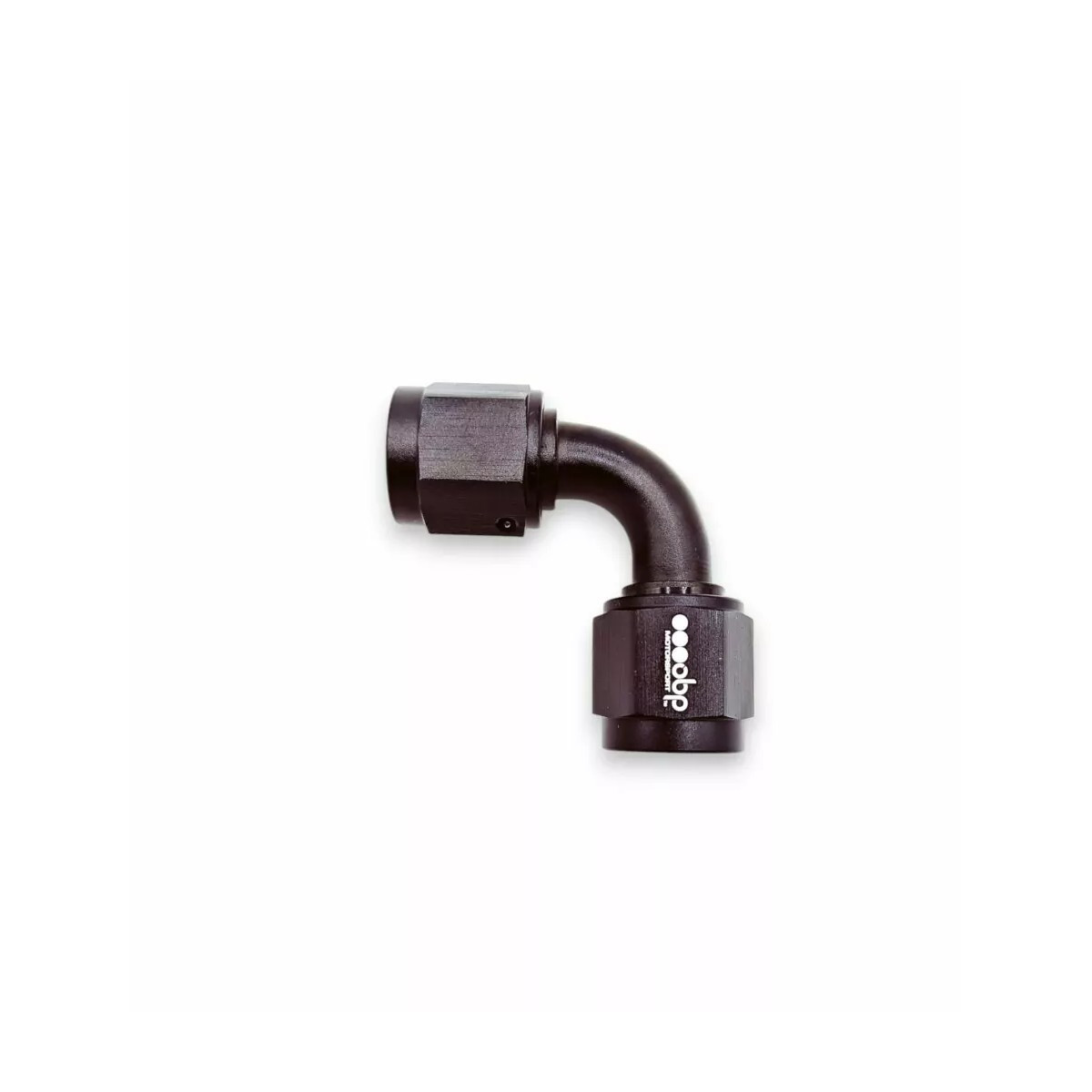 Coupleur OBP 90° Femelle/Femelle Tournant JIC-JIC aluminium Noir - OBP-COUFEM-90.D6 - OBP-FEM-6-90