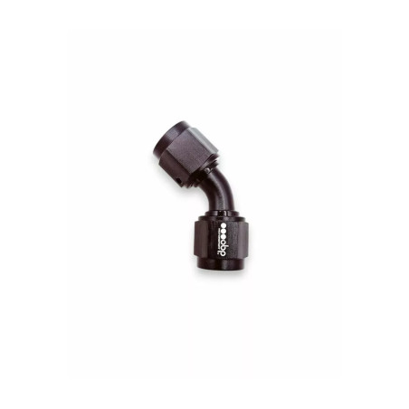 Coupleur OBP 45° Femelle/Femelle Tournant JIC-JIC aluminium Noir