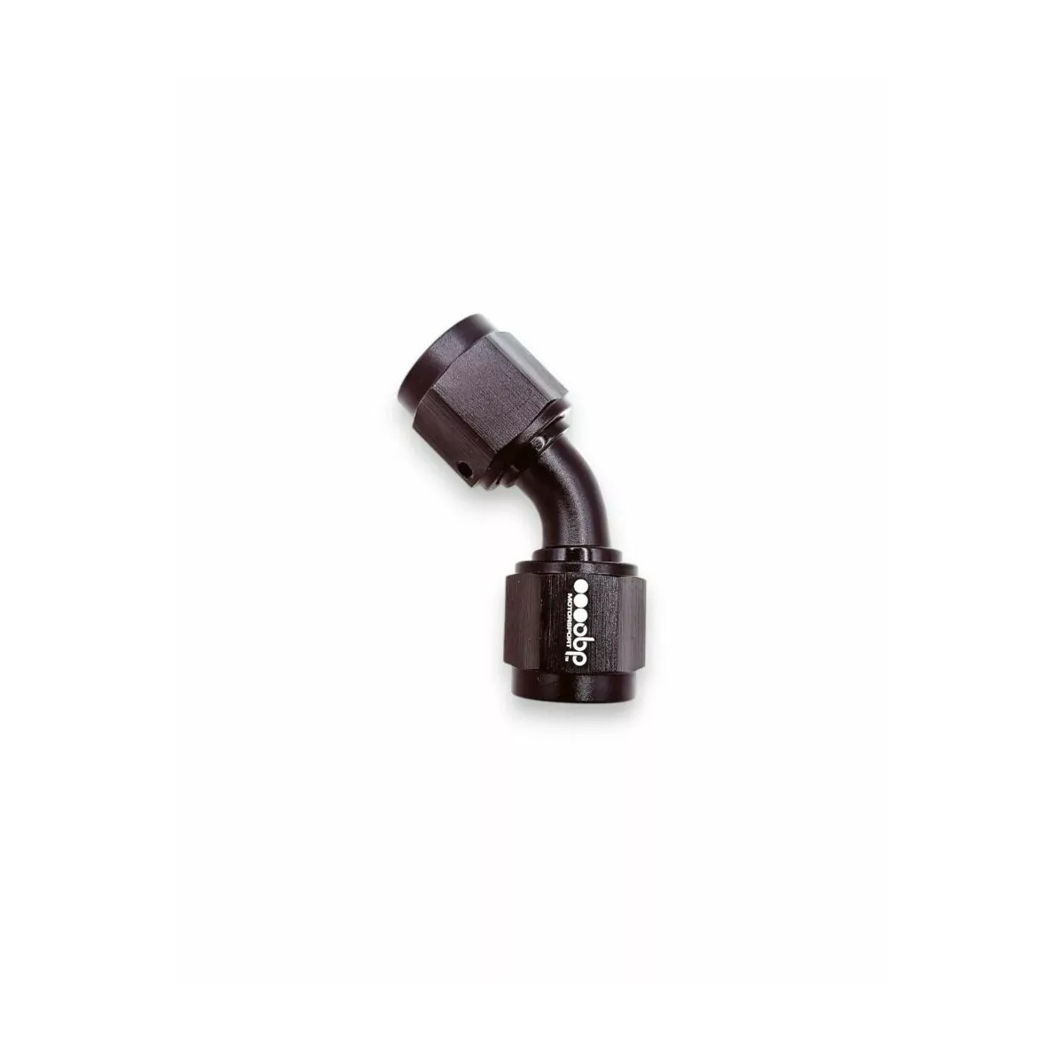Coupleur OBP 45° Femelle/Femelle Tournant JIC-JIC aluminium Noir - OBP-COUFEM-45.D6 - OBP-FEM-6-45
