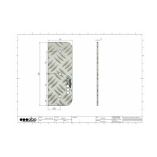 Repose pied pilote OBP en aluminium (200x75mm)