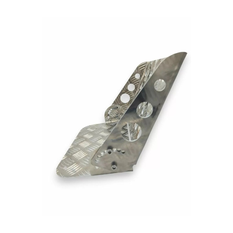 Suport pentru picioare înclinabil pentru pasagerul din dreapta, model OBP, din aluminiu - OBP-A046.SI - OBPA046