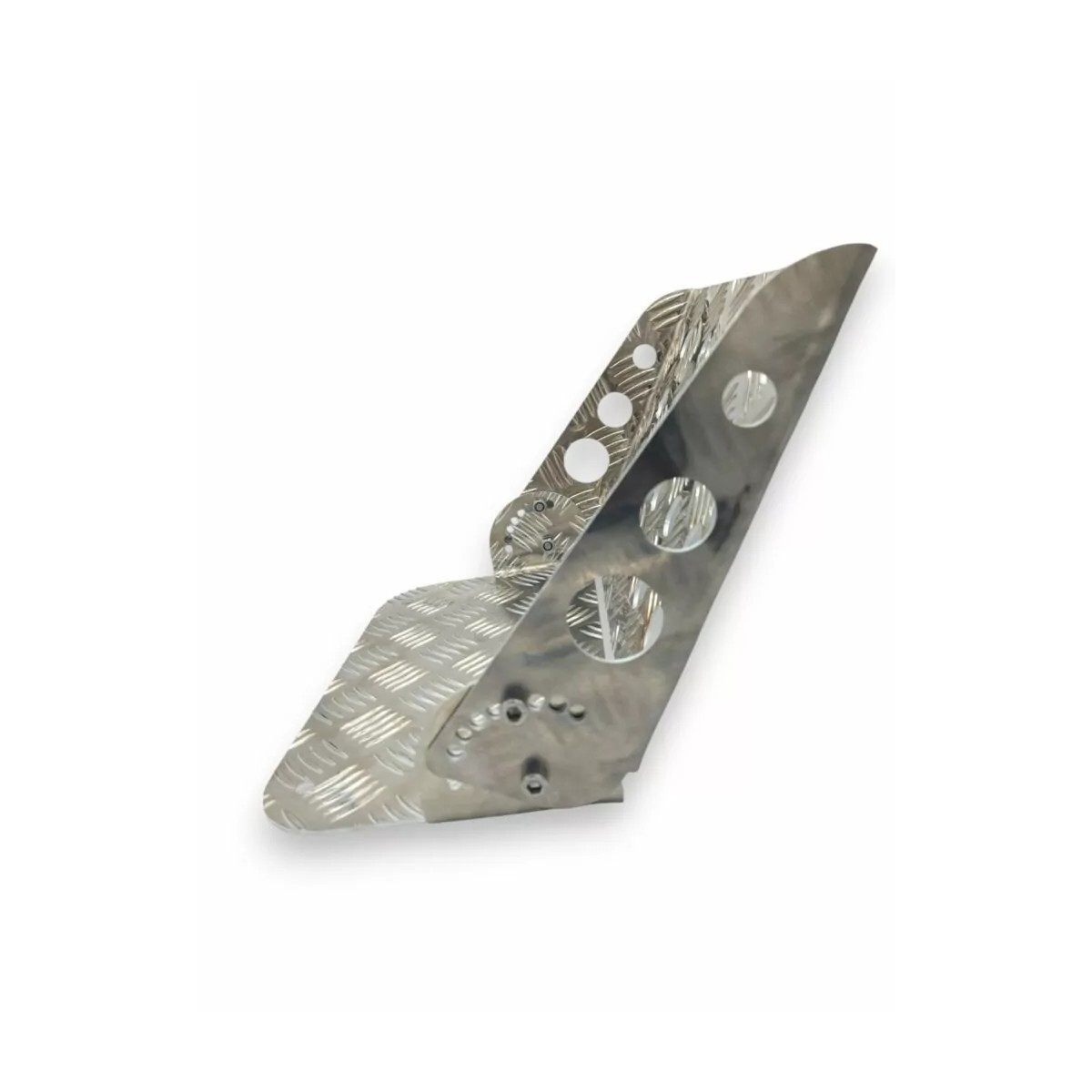 Suport pentru picioare înclinabil pentru pasagerul din dreapta, model OBP, din aluminiu - OBP-A046.SI - OBPA046