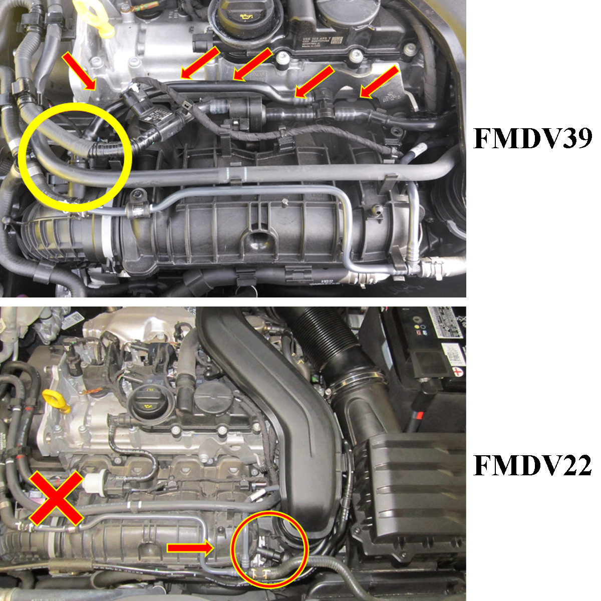 Supapă blow-off Forge, cu sau fără ventil de aerisire, pentru VAG 1.5 TSi până în 2022 - FO-FMDV22-R.R - FMDV22-RED