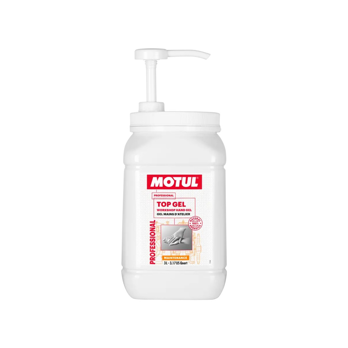Săpun cremos cu microgranule, 3 litri, MOTUL TOP GEL - MOT-108728 - 108728
