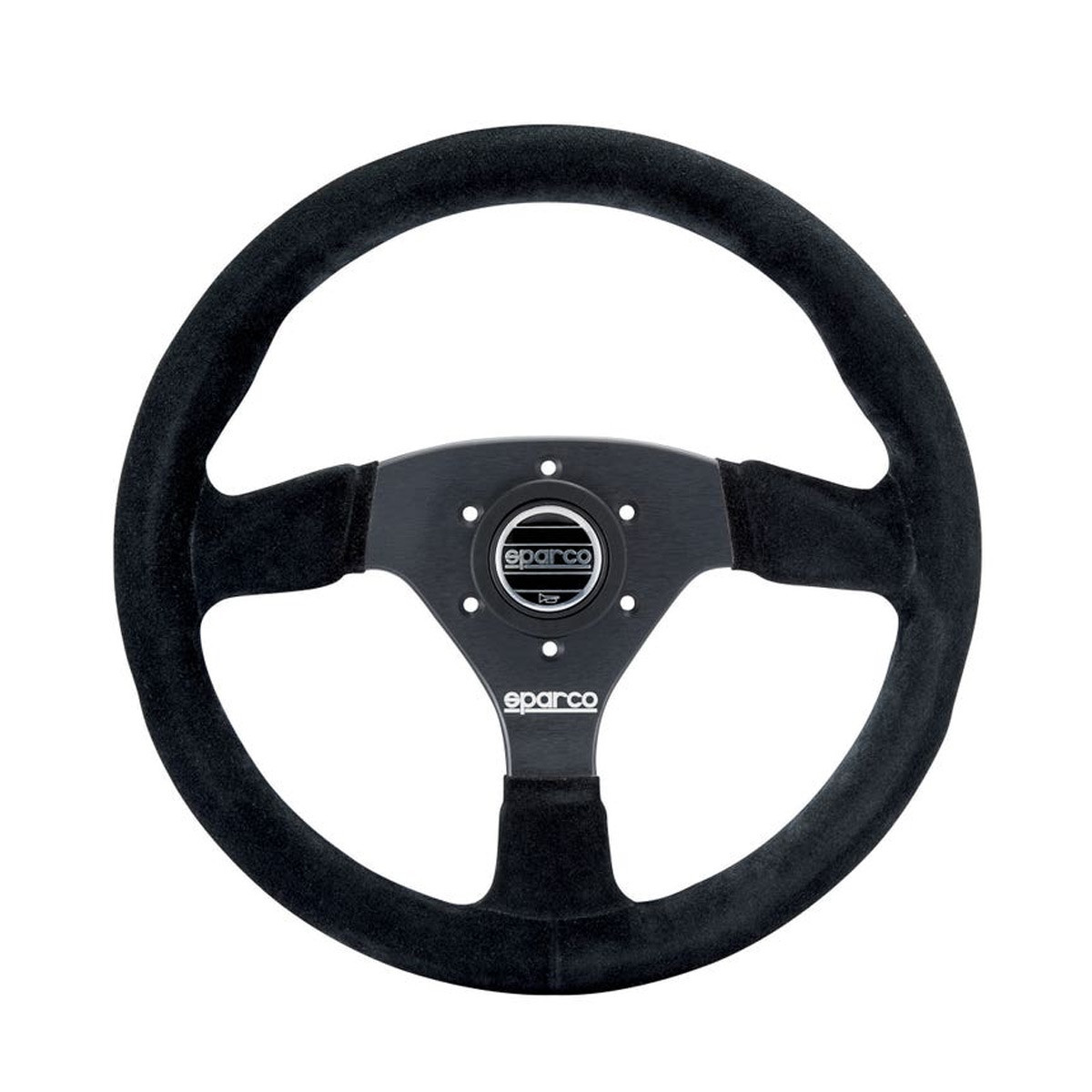 Sparco R383 Gedraaid Lederen Stuur Zwart - 015R383PSN - 015R383PSN - 8033280067571