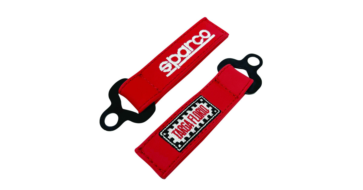 Porte-clés cuir Sparco Targa Florio G1 Rouge