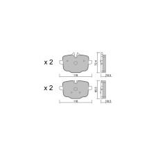 GT2i Club achterremblokken voor BMW 2 serie coupé (G42) - GT-PC9391 - 3666618604015