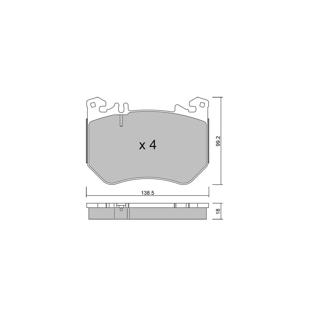 Plăcuțe de frână GT2i Club față pentru Mercedes GLC AMG 63S E Performance 4-Matic (2022- ) - GT-PC13111 - 3666618604350