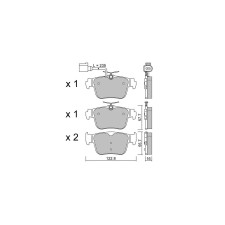 GT2i club rear brake pads for Audi RS3 Quattro (2021- )