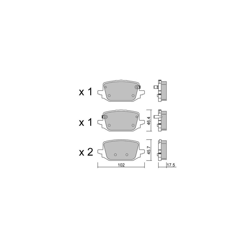 Remblokken GT2i club Achter voor Renault Austral TCE 160 (2022- ) - GT-PC13662 - 3666618604336