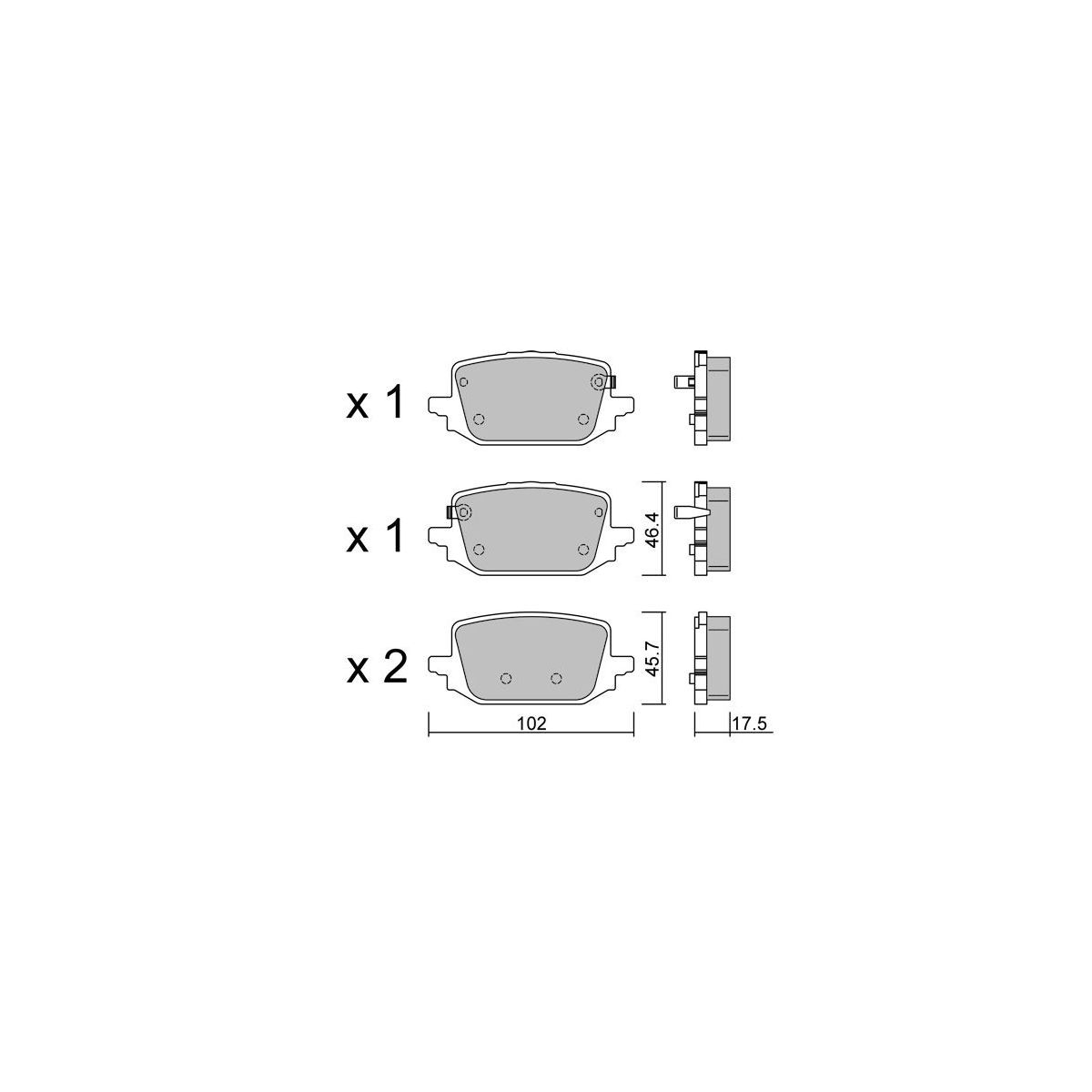 Plăcuțe de frână GT2i Club spate pentru Renault Austral TCE 160 (2022- ) - GT-PC13662 - 3666618604336
