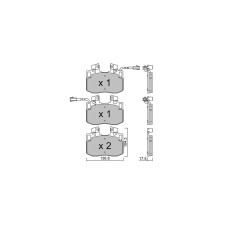 GT2i club front brake pads for Maserati Grecale Folgore Q4 (2022- )