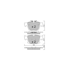 Remblokken GT2i club achter voor BMW 750e X-Drive Plug-In Hybrid (2022- ) - GT-PC13860 - 3666618604299