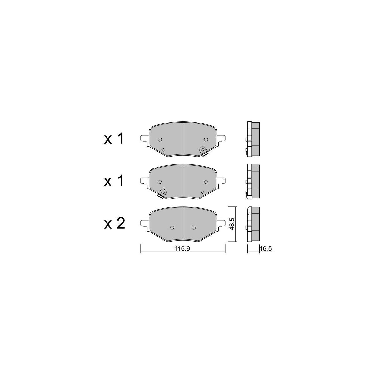 GT2i club rear brake pads for Honda Z-RV e:HEV 4WD (2023- ) - GT-PC13941 - 3666618604282