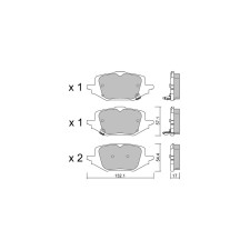 GT2i club rear brake pads for Mazda CX-60 2.5 Skyactiv (2022- )