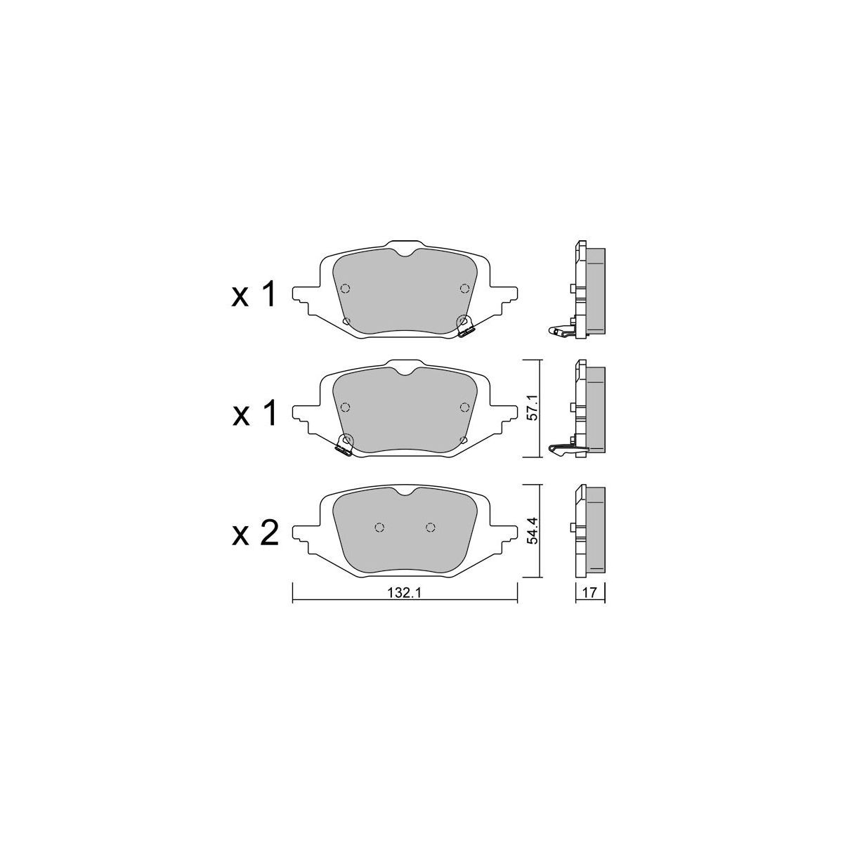 Plăcuțe de frână GT2i Club spate pentru Mazda CX-60 2.5 Skyactiv (2022- ) - GT-PC13970 - 3666618604275