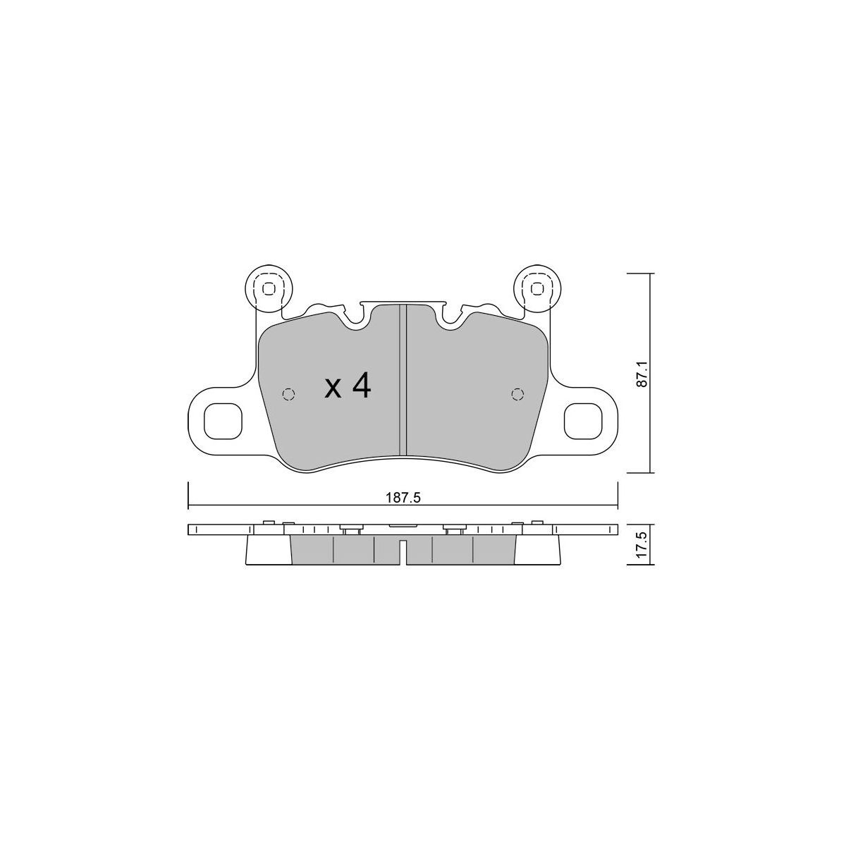 Remblokken GT2i club achter voor Porsche 911 GT3 RS Type-991 (2013- ) - GT-PC14170 - 3666618604244
