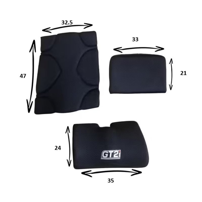 Kit coussin d'assise et dos GT2i Baquet Race-02M - GT-BF011M-KIT-C - 3661768827789