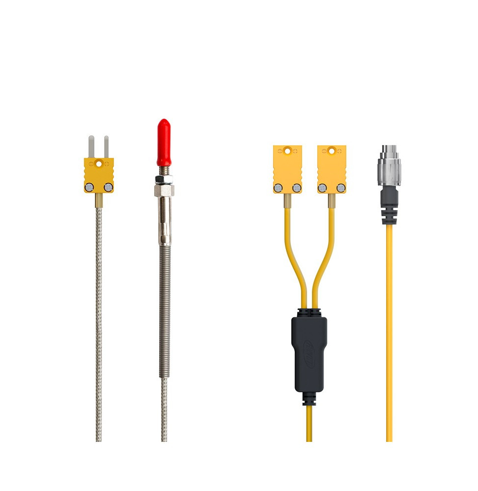 Mychron 6 2T global positioning system stopwatch AIM (temperature pick-up with 2 thermocouple connectors) - AIM-MY62T-2TC.G5 - MY62T-TC-EGT - 5056421120785