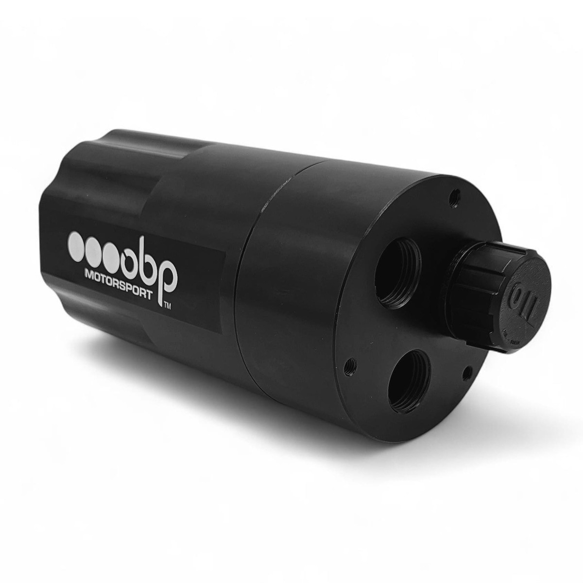 OBP 0.6L oil catch tank 2x AN8 female inlets + breather - OBP-V2CT010 - OBPV2CT010 - 3666618604787