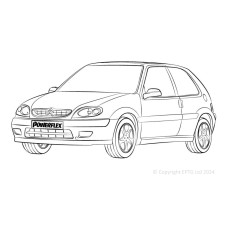 Hoogwaardige Citroën Saxo met geluiddempende Powerflex - BUN-PF-00001 - BUN-PF-00001