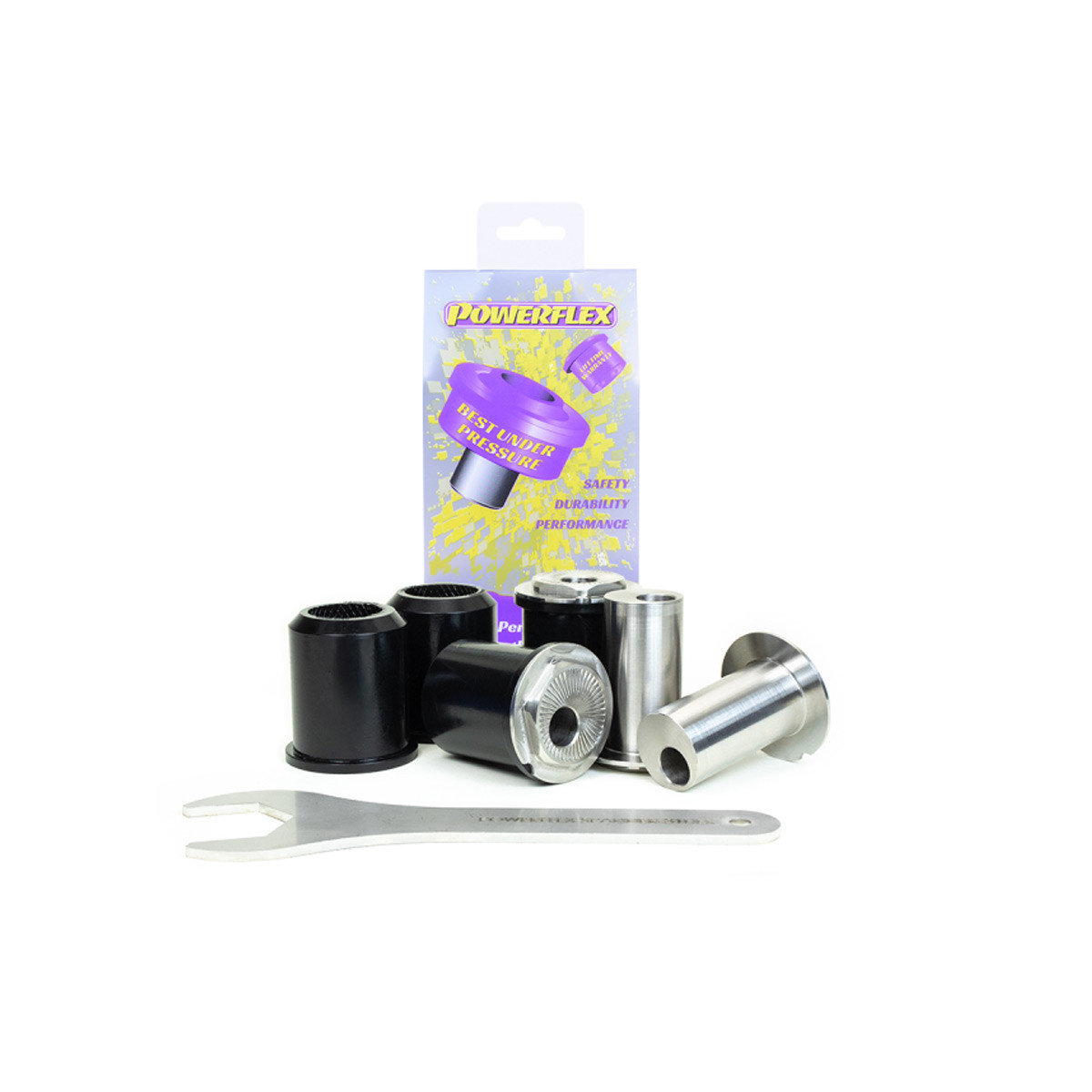 Silentblocuri Powerflex Road Series pentru brațul superior cu unghi de cădere reglabil, Fiat 124 Spider, inclusiv Abarth (2016 - - PF-F36604G-4 - PFF36-604G - 5055676565914