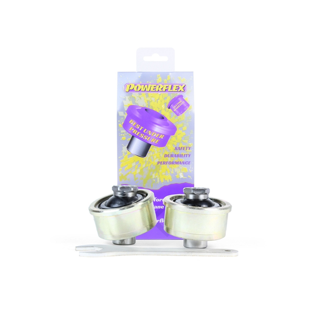 Silent bloc Powerflex Road Series verstelbare voorarm Alfa Romeo MiTo (2008-2018) (2 stuks) - PF-F801102G-2 - PFF80-1102G - 5055676517098