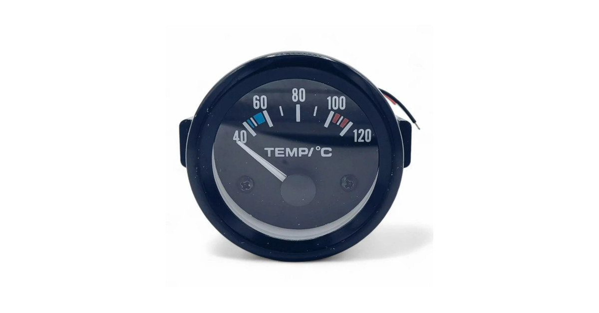 Manomètre température d'eau OBP Ø 52mm noir - 40-120°C