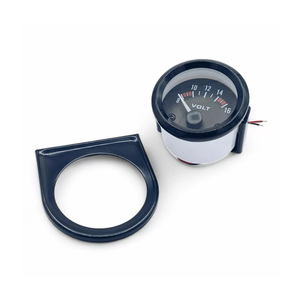 Voltmeter OBP Ø 52mm zwart - 8-16V - OBP-52G-4 - OBP-52G-4 - 3666618613000