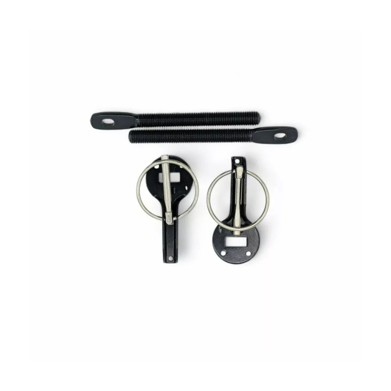Dakar-type motorkapklemmen OBP in zwart aluminium - OBP-BPINS - OBP-BPINS - 3666618612997
