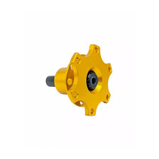 Moyeu de volant quick release OBP soudable - cannelé 6 trous FIA - Noir / Or
