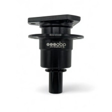 Moyeu de volant quick release soudable OBP cannelé 3 trous - Noir