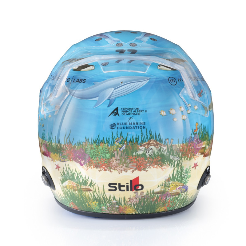 Mini casque STILO Valtteri BOTTAS 2024 - GP Monaco - STI-24-BOTTAS-MONACO - MH2413 - 3666618637617