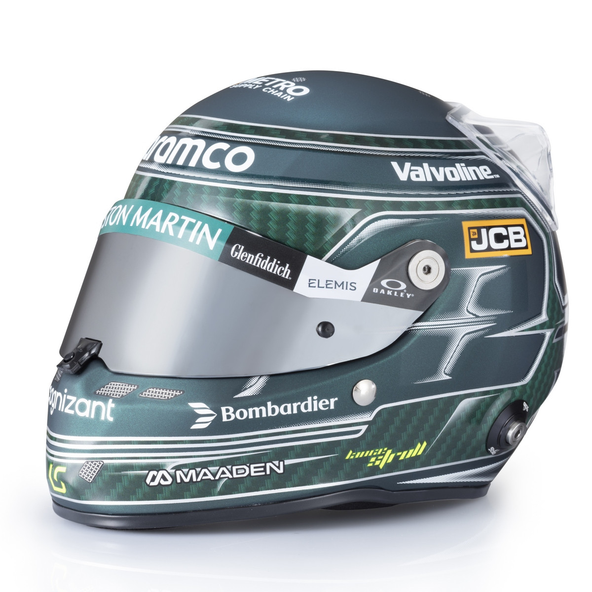Mini helmet STILO Lance STROLL 2025 - Aston Martin - STI-25-STROLL-AM - MH2502 - 3666618637716