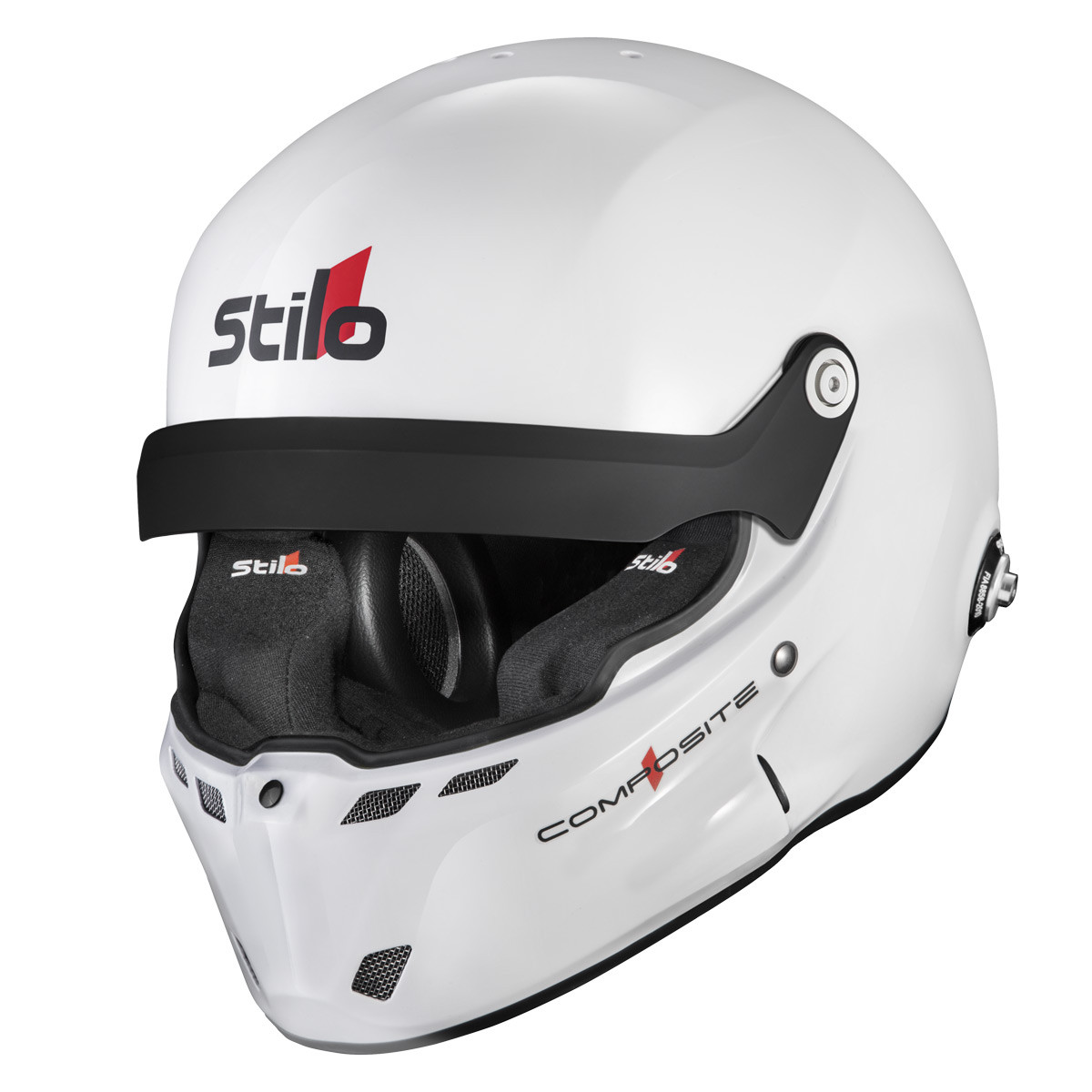Cască Stilo ST6 R Composite Rally - Snell SA2025 FIA 8859-24 Alb/Interior negru - STI-AA0801RG2XC.59 - AA0801RG2X590101