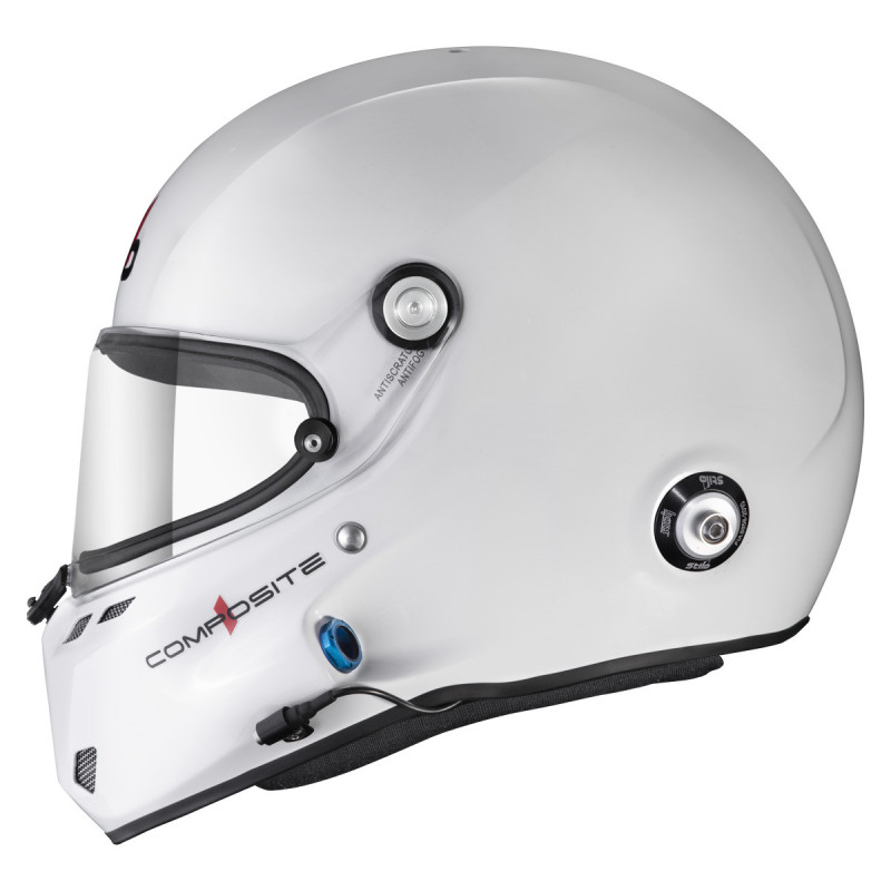 Casque Stilo ST6 F Turismo blanc/noir - Snell SA2025 FIA 8859-24 Hans FIA8858-10 - STI-AA0800CG2XC.55 - AA0800CG2X550101