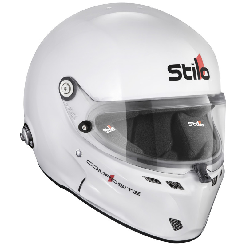 Stilo ST6 F Turismo white-black helmet - Snell SA2025 FIA 8859-24 Hans FIA8858-10 - STI-AA0800CG2XC.55 - AA0800CG2X550101