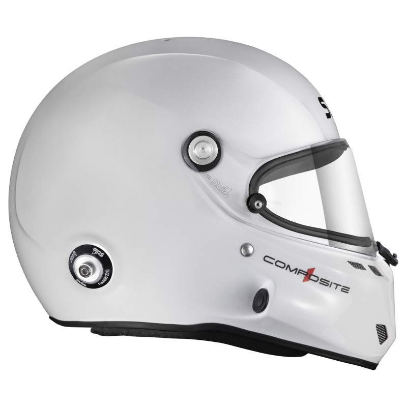 Casque Stilo ST6 F Turismo blanc/noir - Snell SA2025 FIA 8859-24 Hans FIA8858-10 - STI-AA0800CG2XC.55 - AA0800CG2X550101