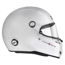 Stilo ST6 FN composiethelm wit/zwart - Snell SA2025 FIA 8859-24 Hans FIA8858-10