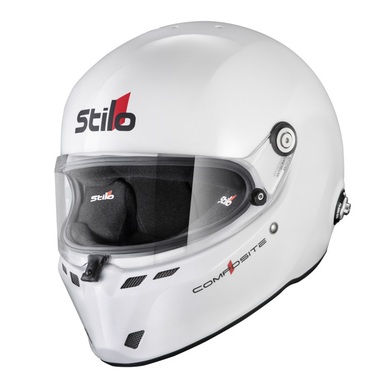 Stilo ST6 FN composiethelm wit/zwart - Snell SA2025 FIA 8859-24 Hans FIA8858-10 - STI-AA0810AG2XC.59 - AA0810AG2X590101
