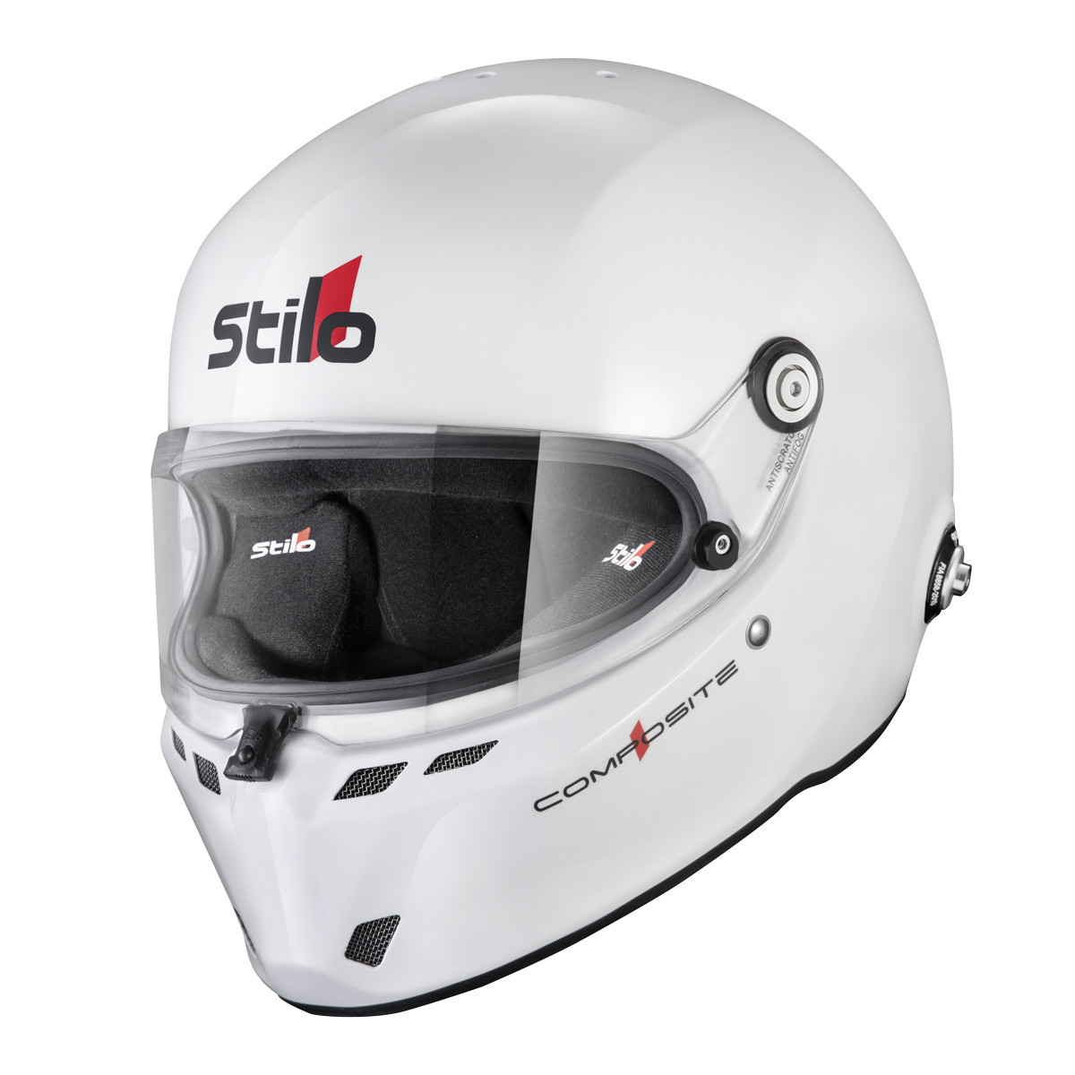 Casca Stilo ST6 FN Composite alb/negru - Snell SA2025 FIA 8859-24 hans FIA8858-10 - STI-AA0810AG2XC.59 - AA0810AG2X590101