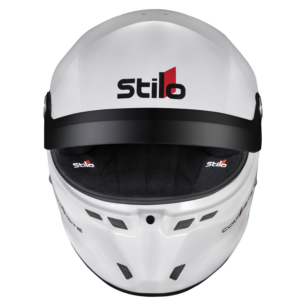 Casco Stilo ST6 GTN Composite bianco/nero - Snell SA2025 FIA 8859-24  Hans FIA8858-10 - STI-AA0812AG2XC.61 - AA0812AG2X610101