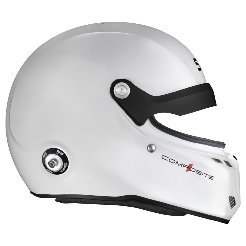 Stilo ST6 GTN Composite white/black helmet - Snell SA2025 FIA 8859-24  Hans FIA8858-10 - STI-AA0812AG2XC.58 - AA0812AG2X580101