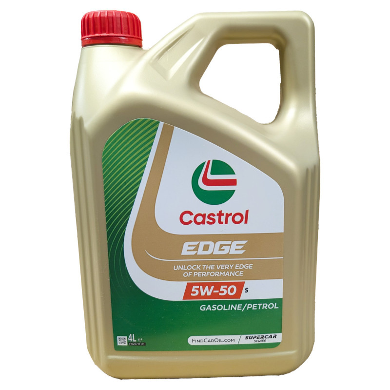Castrol Edge Supercar Motorolie 5W50 4L - CAS-EDGE-5W50-4 - 02E0669 EDGE 5W50 4L - 4008177135606