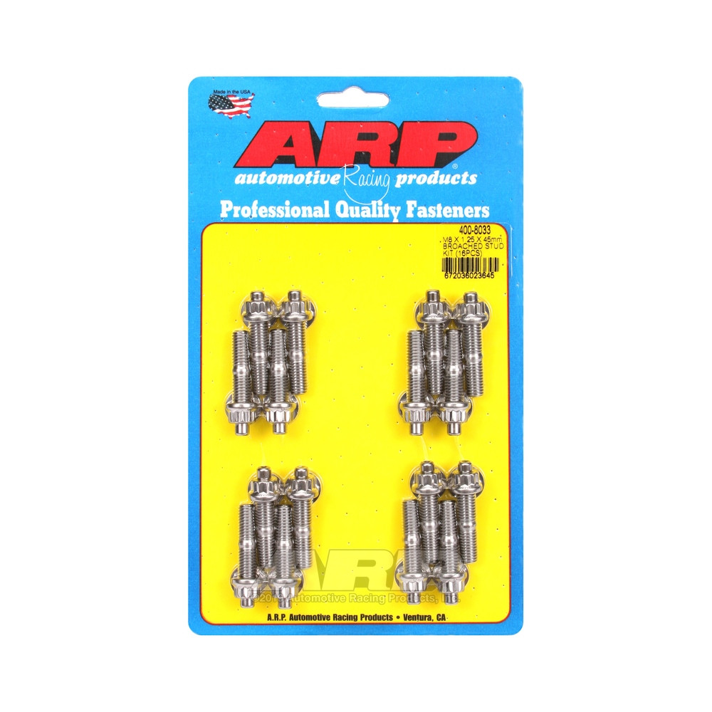 Kit de 16 vis ARP M8 x 1,25 - 45 mm pour accessoires (Collecteur) - ARP-400-8033 - ARP-400-8033 - 3666618280158