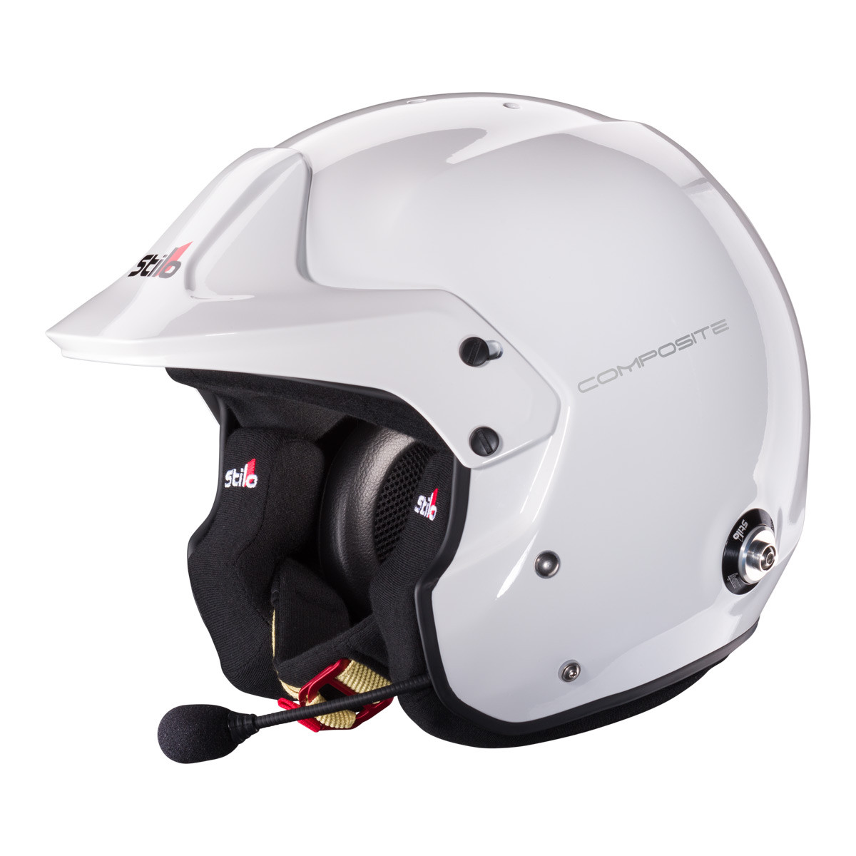 Casco Stilo Venti4 Trophy Plus Composite - Snell SA2025 FIA 8859-2024 Bianco/interiore Nero - STI-AA0114EG2XC.57 - AA0114EG2X570101