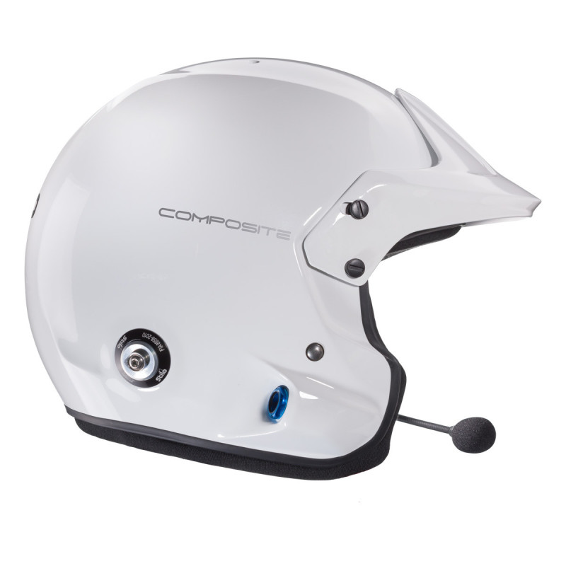 Stilo Venti4 Trophy Plus composiet helm - Snell SA2025 FIA 8859-2024 Wit/zwart interieur - STI-AA0114EG2XC.57 - AA0114EG2X570101