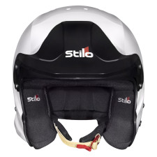 Stilo Venti4 Trophy Jet Composite helmet - Snell SA2025 FIA 8859-2024 White/Black interior without Hans post anchors