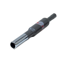 Universal steel exhaust muffler with 55mm outlet